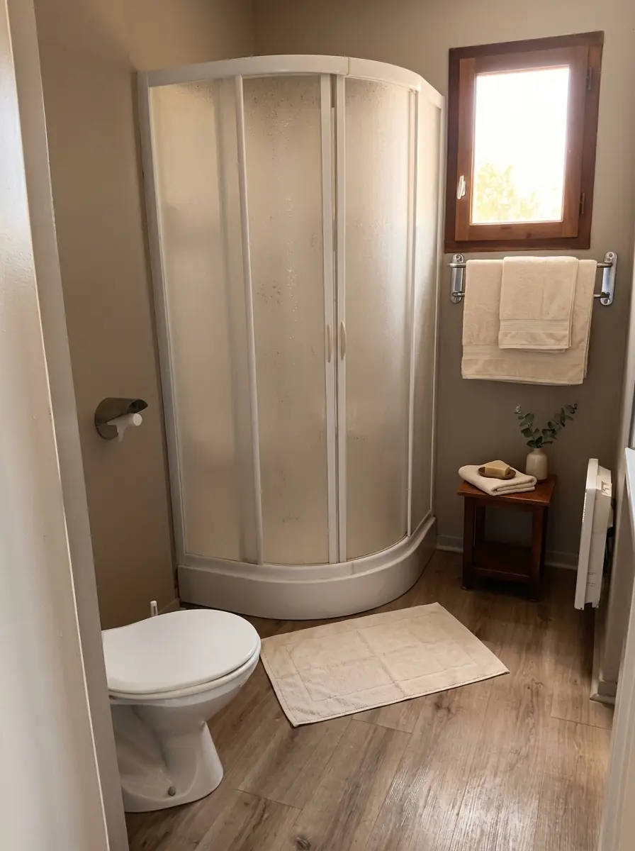 Chambre Triple détail couchage – Hôtel La Planquette, Aveyron